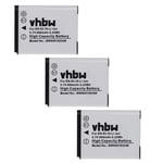 vhbw 3x Batteries compatible avec Nikon CoolPix S3300, S4100, S4150, S3700, S3600, S3500 appareil photo, reflex numérique (600mAh, 3,7V, Li-ion)