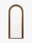 Gallery Direct Modesto Full-Length Arched Wooden Wall Mirror, 180 x 80cm, Dark Wood