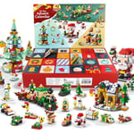 24 Day Kids Toy Christmas Advent Calendar Play Building Blocks Gift Box Creative
