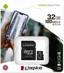 32GB Micro SD Memory Card for NEXTBASE Dash Cam 112,122, 212, 222, Duo, Duo HD .