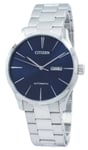 Citizen Automatic Stainless Steel Day/Date Blue Dial NH8350-83L 50M Mens Watch