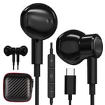 USB C Headphones Magnetic Wired USB C Earbuds ACAGET Type C Earphones HiFi Stereo with Mic & Volume Control for Samsung S21 Ultra S20 FE Note20 Ultra Pixel 6 Pro 5 OnePlus Nord 9 Pro 8T Mate 40Pro