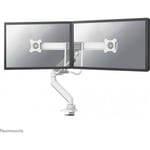 Neomounts by Newstar DS75-450WH2 -vridbart skrivbordsstativ för två 17"-32" skärmar, vit
