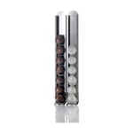 Don Hierro - Porte-capsules mural compatible avec Nespresso, support pour capsules Nespresso, lot de 2 unités, acier inoxydable-