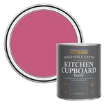 Rust-Oleum Pink Scrubbable Kitchen Cupboard Paint in Satin Finish - Raspberry Ripple 750ml