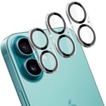 [3-Pack] iPhone 16 Plus Linsskydd av Härdat Glas - Skydd för Kamera, Anti-Reptåligt