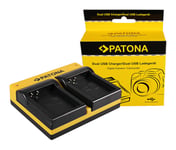 Patona Dual Lader for Nikon EN-EL23 Coolpix p600 inkl. Micro-USB Kabel 15060191663