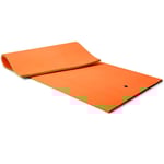 Flytande vattenmatta 3-lagers rivsäker XPE-skummatta 355 x 183 x 3,5 cm Orange