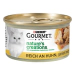 Gourmet Nature's Creations 12 x 85 g - Kyckling med spenat & tomat