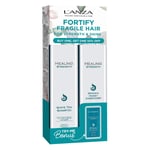 L'Anza Healing Strength Summer Duo - Shampoo,Conditioner + Silk Serum RRP £59.50