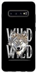 Galaxy S10+ All You Need Sunset and a wolf I Love My wolf Wild Retro Case