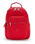 Kipling SEOUL S, Small Backpack with Laptop Protection 13 Inch, 35 cm, 14 L, 0.50 kg, Red Rouge