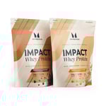 Impact Whey Protein – Twin Pack - Vanilla Honeycomb with Crunchy Biscuit Pieces - Chocolate Caramel with Crunchy Biscuit Pieces
