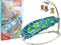 Leantoys 2-I-1 Gungstol För Barn Ljud Vibrationer Groda