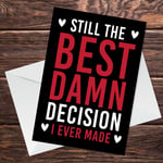 Valentine Card For Boyfriend Husband Wife Girlfriend Partner Funny Banter