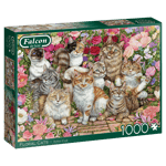 Falcon Pussel Floral Cats, 1000 Bitar