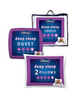 Silentnight Deep Sleep 13.5 Tog Duvet, Pillow Pair And Mattress Topper Bundle