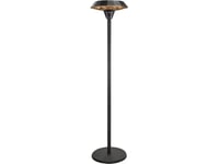Grzejnik Targus Tunabone | Electric Standing Infrared Patio Heater | Tb2068s-01 | Patio Heater | 2000 W | Number Of Power Levels 3 | Suitable For Rooms Iki 20 M² | Juodas | Ip45