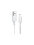 322 USB-A to USB-C Nylon cable - 1.8m - White