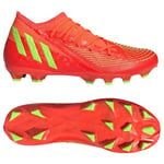 Adidas Predator Edge.3 FG Adult's Football Boots FG Red Size UK 8 + Free Gift