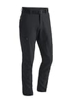 maier sports Men's Torid Slim Hiking Trousers, Slim fit Outdoor Pants, Breathable Trekking Trousers Black - Black