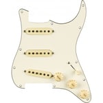 PRE-WIRED STRAT PICKGUARD, PURE VINTAGE '65 W/RWRP MIDDE, PARCHMENT 11 HOLE PG