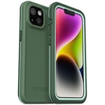 OtterBox FRĒ SERIES Waterproof Case with MagSafe (Designed by LifeProof) for iPhone 14 Plus - DAUNTLESS (Green)