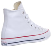 Converse 132169 Ct As Unisex High Top Leather Trainer In White Size UK 3 - 12