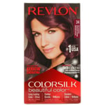 3 x Revlon Colorsilk Permanent Colour 34 Deep Burgundy