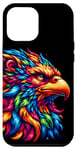 Coque pour iPhone 12 Pro Max Illustration animale griffin cool esprit tie-dye art