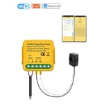 1 PCS Tuya WiFi  Meter Monitor 1CH Real-Time Energy Current Monitor Yellow C6G9