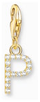 Thomas Sabo 1979-414-14 Charm Pendant Letter P With White Jewellery