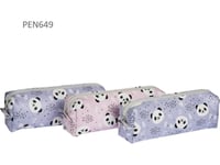 One-Compartment Pencil Case Panda Mix