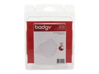 Badgy - Polyvinylklorid (PVC) - 30 mille - hvit - 100 kort kort - for Badgy 100, 200, 1st Generation
