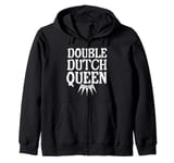 Double Dutch Queen jump rope master Zip Hoodie
