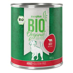 Økonomipakke: 24 x 800 g zooplus Bio - økologisk hundefoder - Øko Okse & Øko Boghvede