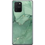 Samsung Galaxy S10 Lite Gennemsigtigt Telefoncover Grön Marmor
