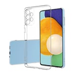 Fyxkljv Stylish Transparent Design, Thin Anti Fingerprint Coating for Easy Cleaning of Smartphone Case, Suitable for SamsungA73 5G