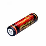 18650 Uppladdningsbart Batteri TrustFire, PCB, 3,7V, 3400mAh