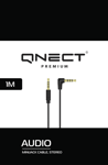 QNECT – Minijack 3.5 male angl. - straight (3-pin) 1m (101048)