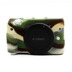 Canon EOS M3 18-55mm - kameraskal mjukt flexibelt skyddande silikon kamerahus Kamoflage Flerfärgad