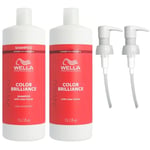 Wella Brilliance Coarse Shampoo & Conditioner 1000ml Free P&P