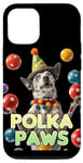 Coque pour iPhone 14 Pro Blue Heeler Jouet de jongleur pour chien de bétail australien Motif pattes