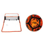 Football Flick Urban Mini Soccer Tennis Football Set & Urban Football,Black & Orange, Size 4