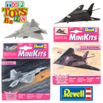 Revell MiniKits Model Plane Sets - F-22 Raptor & F-117 Nighthawk - Twin Pack