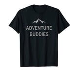 Adventure Buddies Minimalist Simple Traveling Cool Mountains T-Shirt