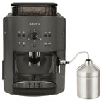 Machine a café broyeur grain, Mousseur de lait, 2 tasses espressos simultané, Nettoyage automatique, Essential grise yy… - Krups