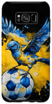 Galaxy S8+ Nightingale Football Soccer Animal Art Print Graphic Case
