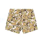 The New Siblings GOTS Oscar Shorts White Swan Aop | Vit | 80 cm