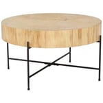 SOFFBORD i trä, metall, trämaterial 75/75/42 cm 
